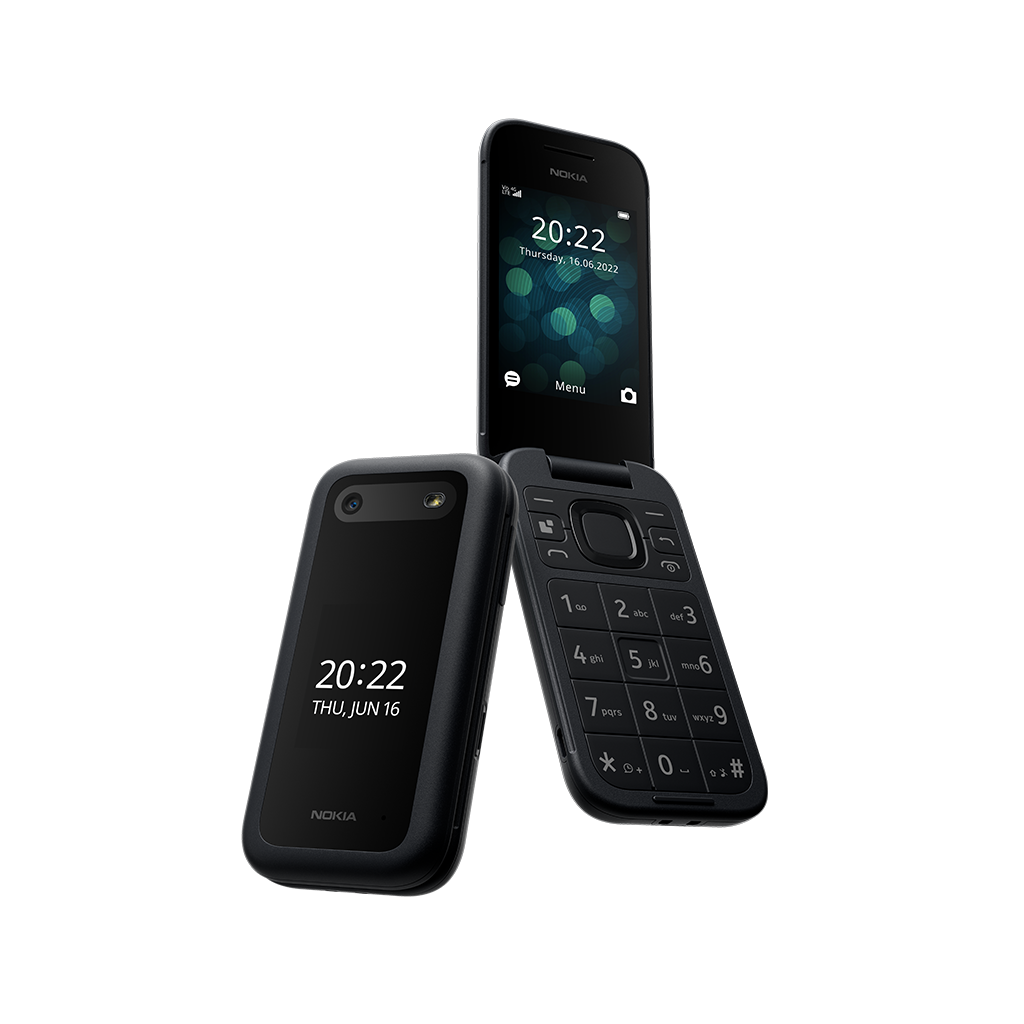 Nokia 2660 Black Unlocked 4G Dual Sim Flip Feature Phone Flip ( OPENED BOX )