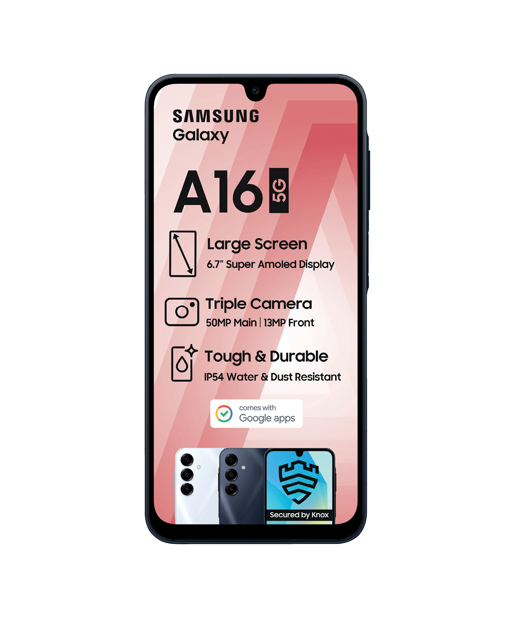 Samsung Galaxy A16 LTE Enterprise Edition 128GB Black Smartphone Unlocked