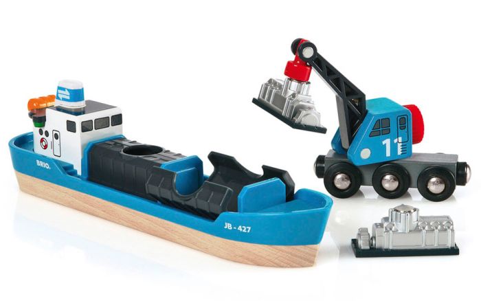 Brio World Harbour Freight Ship & Crane 33534