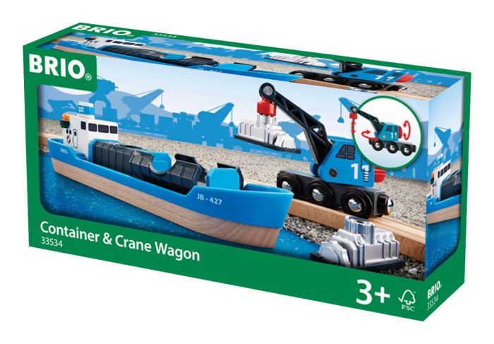 Brio World Harbour Freight Ship & Crane 33534