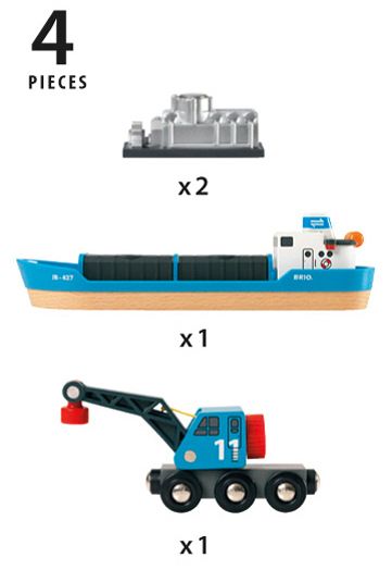 Brio World Harbour Freight Ship & Crane 33534