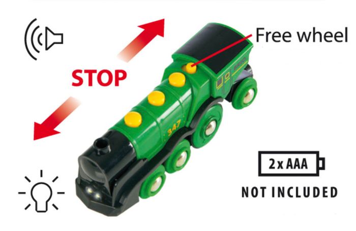 Brio World Big Green Action Locomotive 33593