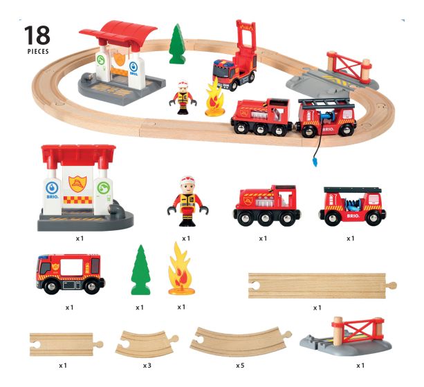 Brio Rescue Fire Fighter Set 33815