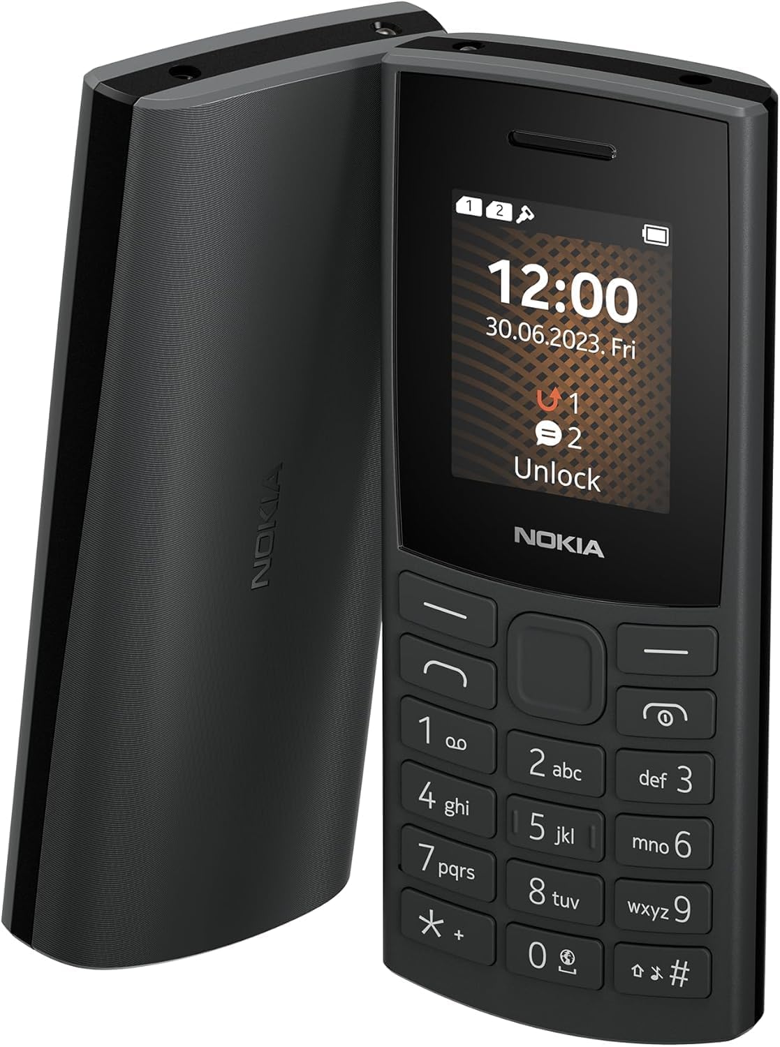 Nokia 105 (2024 2G USBC version ) Unlocked Featurephone Black