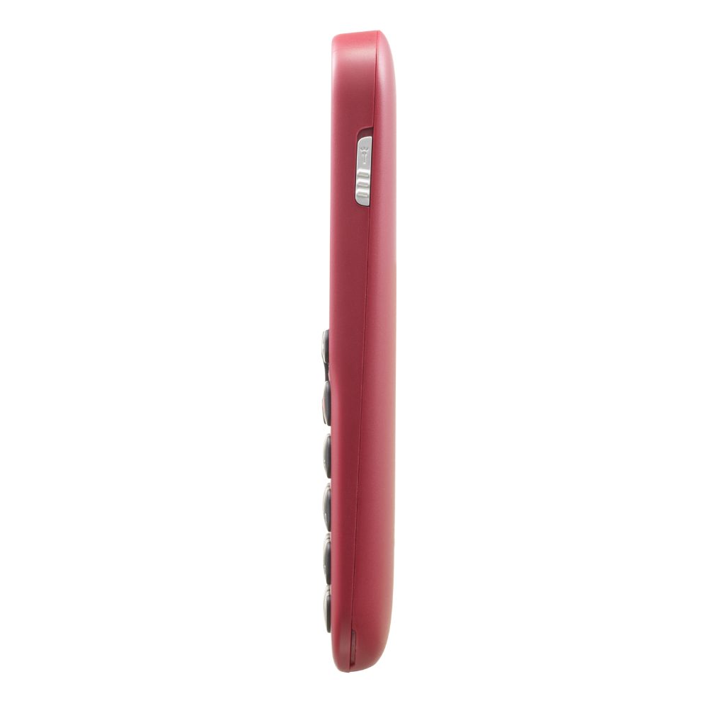 Doro 1380 2G Red Dual SIM Basic Phone with Large Buttons