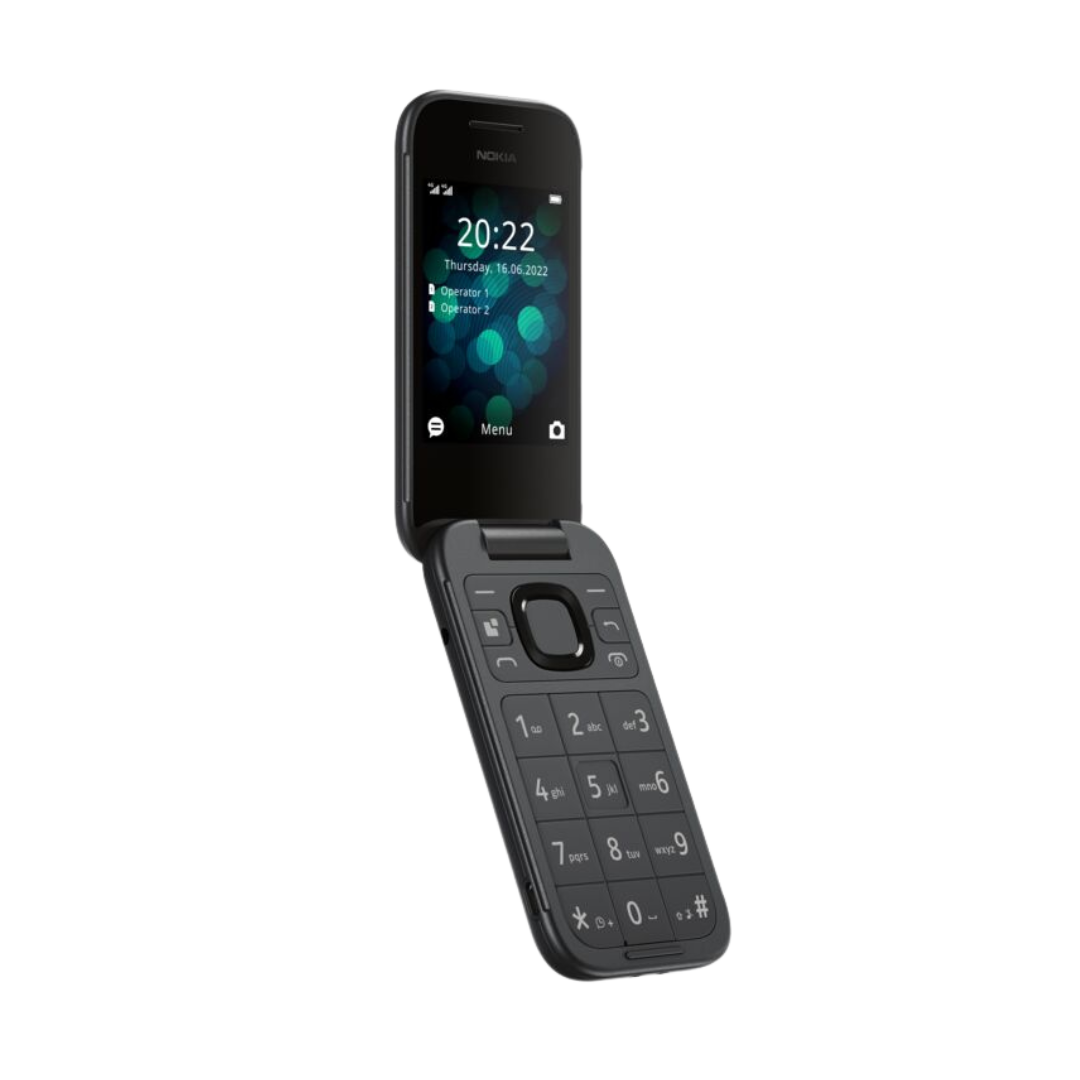 Nokia 2660 4G Dual Sim Dual Display Flip Feature Phone Flip Black Unlocked