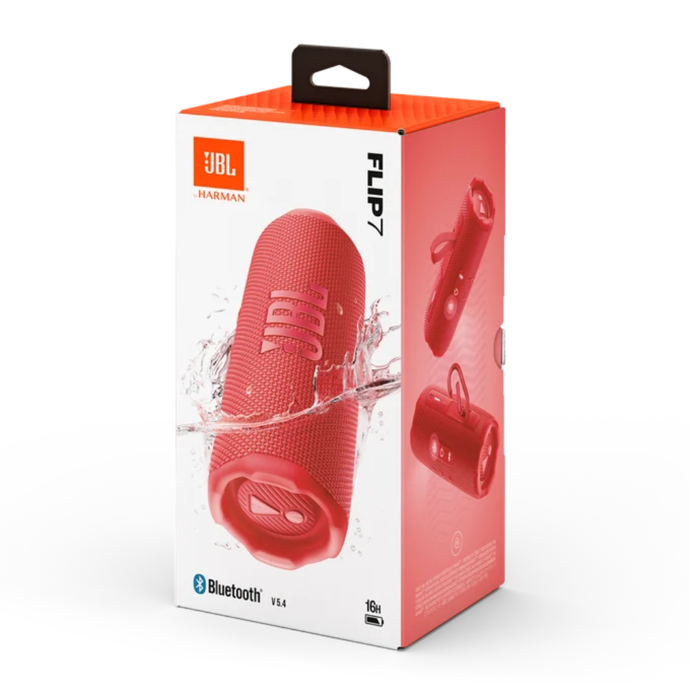 JBL Flip 7 Red Bluetooth Speaker