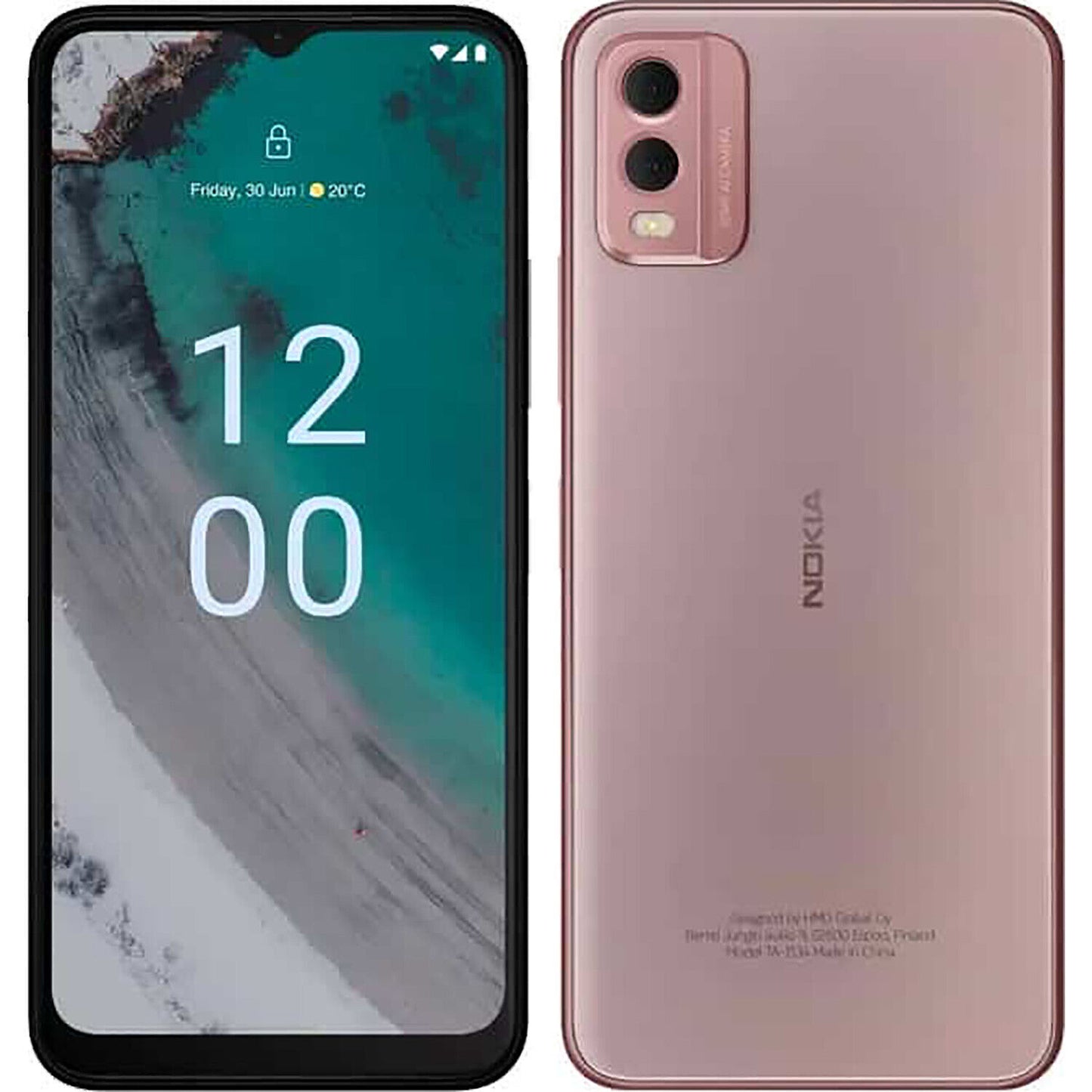 Nokia C32 - 64GB - Beach Pink Unlocked Dual SIM Mobile Smart Phone ( OPENED BOX )