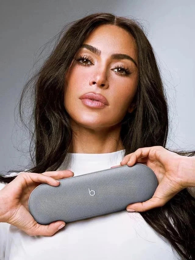 Beats Pill Wireless Speaker Portable Bluetooth Kim Kardashian edition Dark Gray
