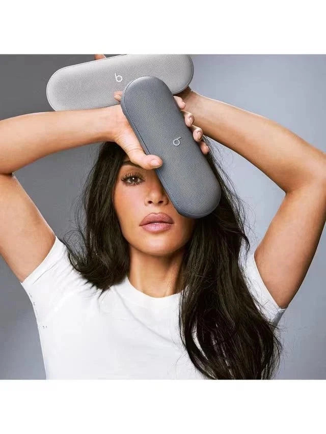 Beats Pill Wireless Speaker Portable Bluetooth Kim Kardashian edition Dark Gray