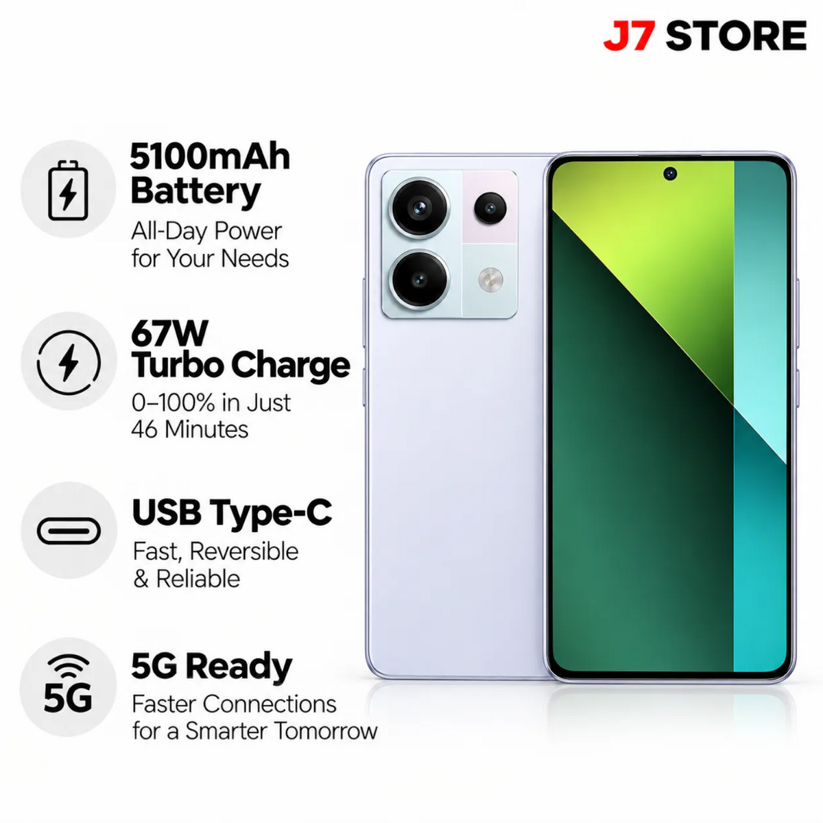 Xiaomi Redmi Note 13 Pro 5G Android Smartphone Purple 256GB