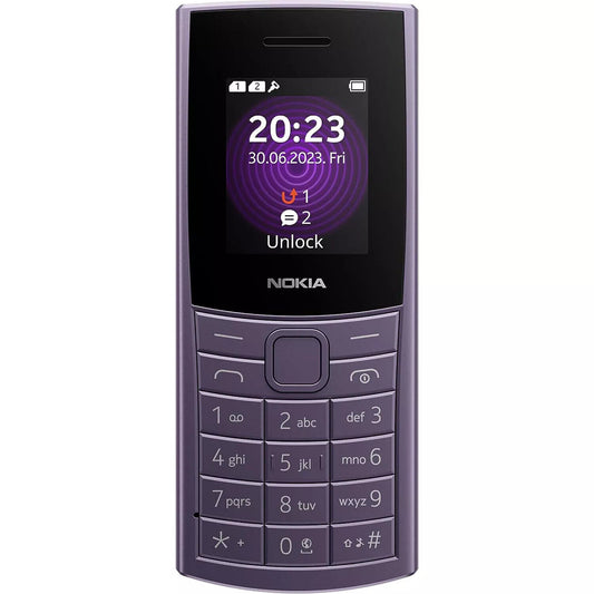 Nokia 110 4G - 48 MB -Purple (Unlocked)  Mobile Featurephone ( OPENED BOX )