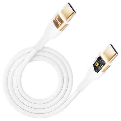 3mk - Hyper Cable - 2M Type-C to Type-C Data Cable (100W) (White)