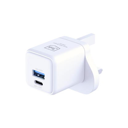 3mk Hyper Charger - Dual-Port Fast Charging Plug (20W)