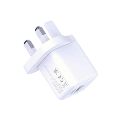 3mk Hyper Charger - Dual-Port Fast Charging Plug (20W)