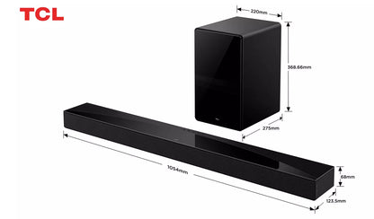 TCL Q75HK 5.1.2Ch Bluetooth Soundbar with Wireless Sub - Opened Never Used