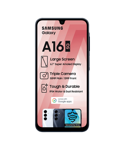 Samsung Galaxy A16 LTE Enterprise Edition 128GB Black Smartphone Unlocked