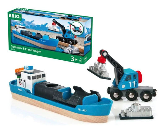 Brio World Harbour Freight Ship & Crane 33534