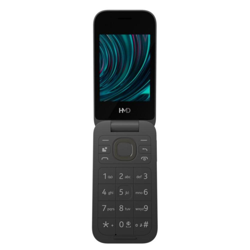 HMD 2660 4G Basic Flip Feature Phone Black 