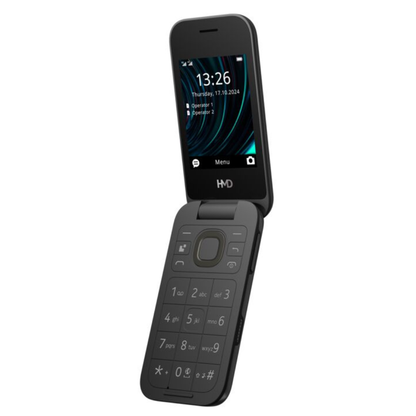 HMD 2660 4G Basic Flip Feature Phone Black 