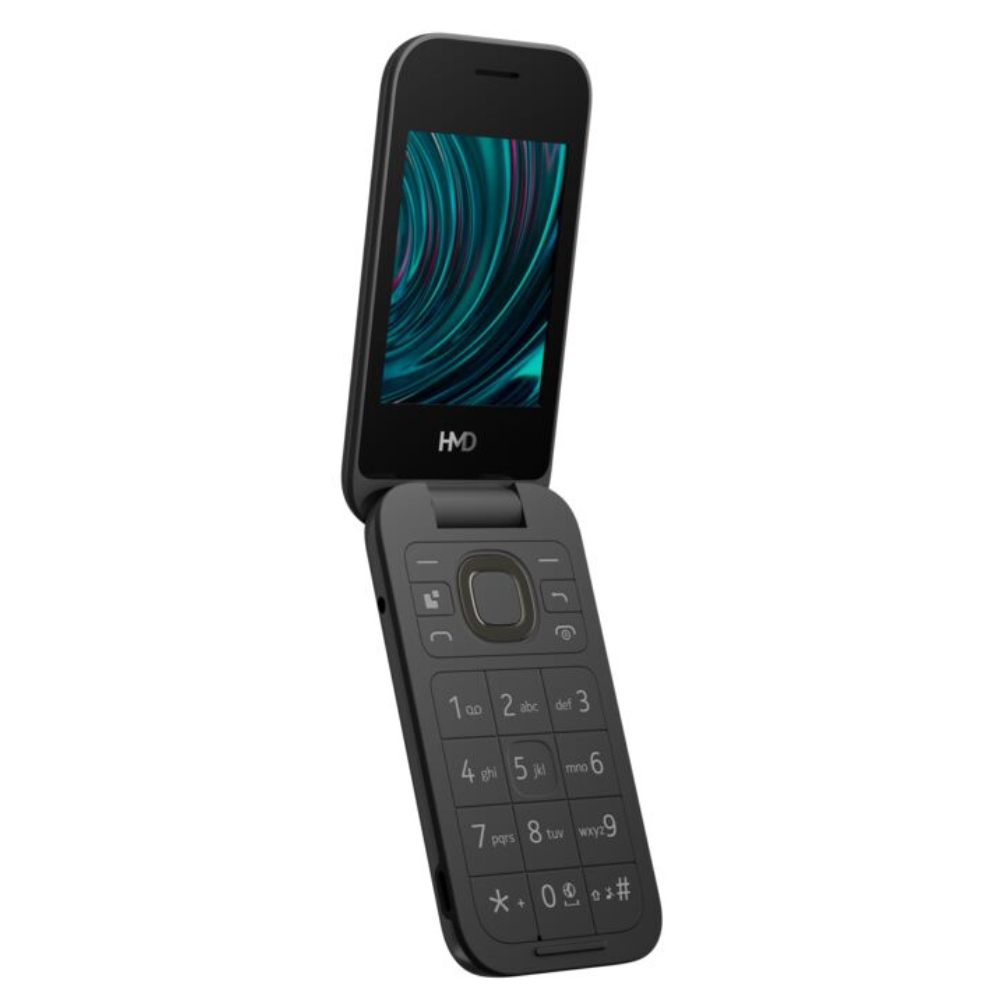 HMD 2660 4G Basic Flip Feature Phone Black 