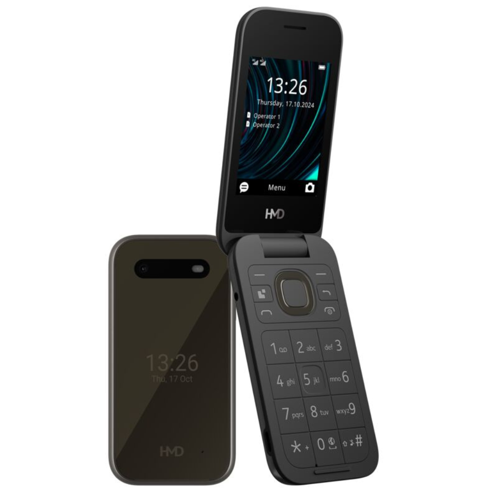 HMD 2660 4G Basic Flip Feature Phone Black 
