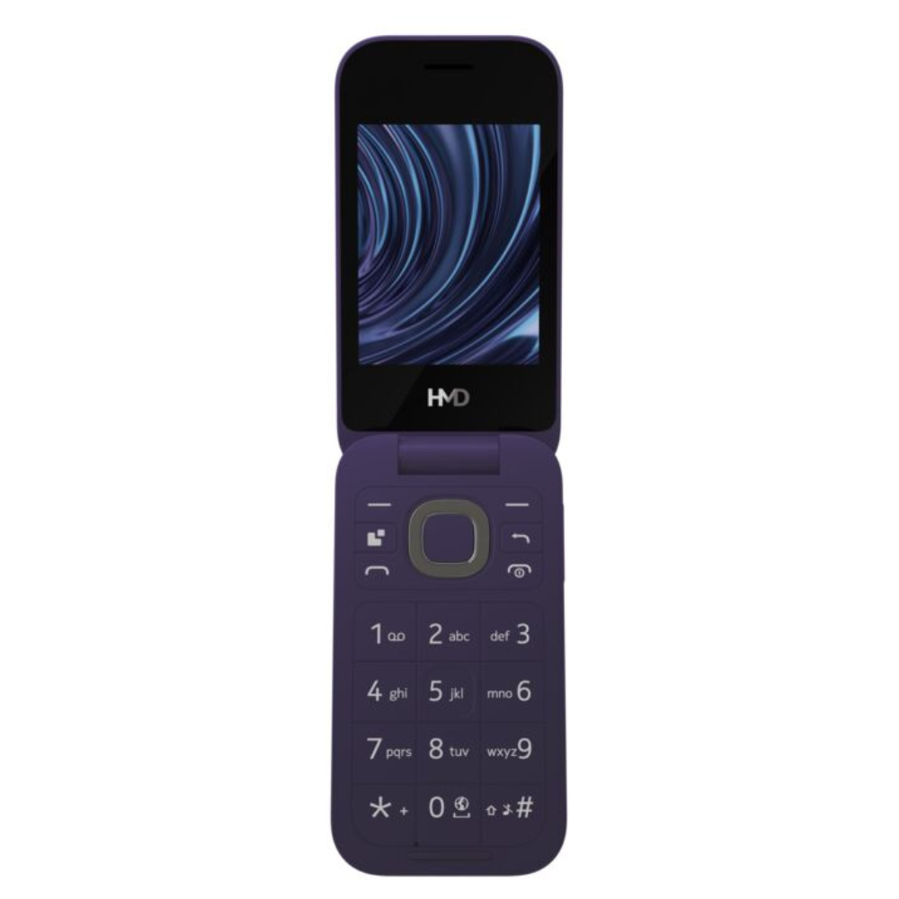 HMD 2660 4G Basic Flip Feature Phone Violet
