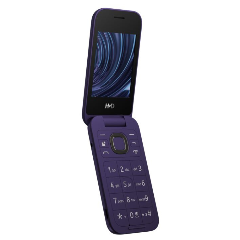 HMD 2660 4G Basic Flip Feature Phone Violet