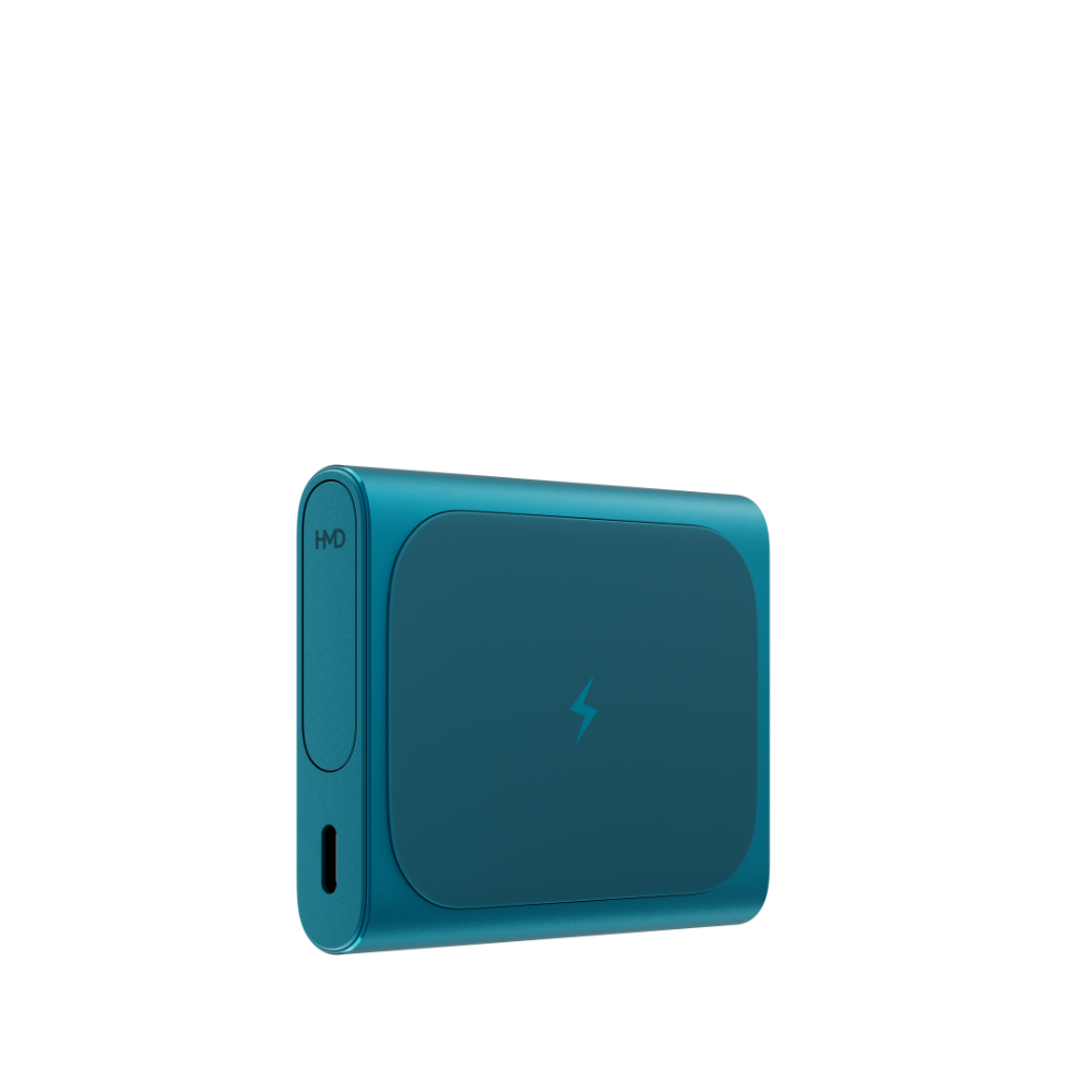 Image of HMD Amped Buds Cyan – premium wireless earbuds featuring advanced noise cancellation, a secure ergonomic design, and rich, immersive sound quality for a reliable audio experience.