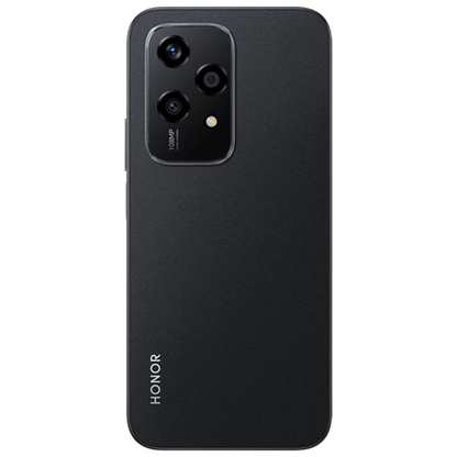 Black smartphone with Honor logo on a white background