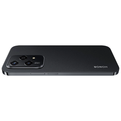 Black smartphone with 'HONOR' branding on a white background