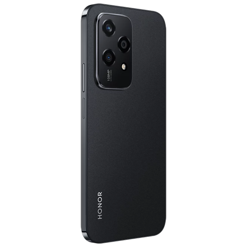 Black smartphone case with 'Honor' branding on a white background