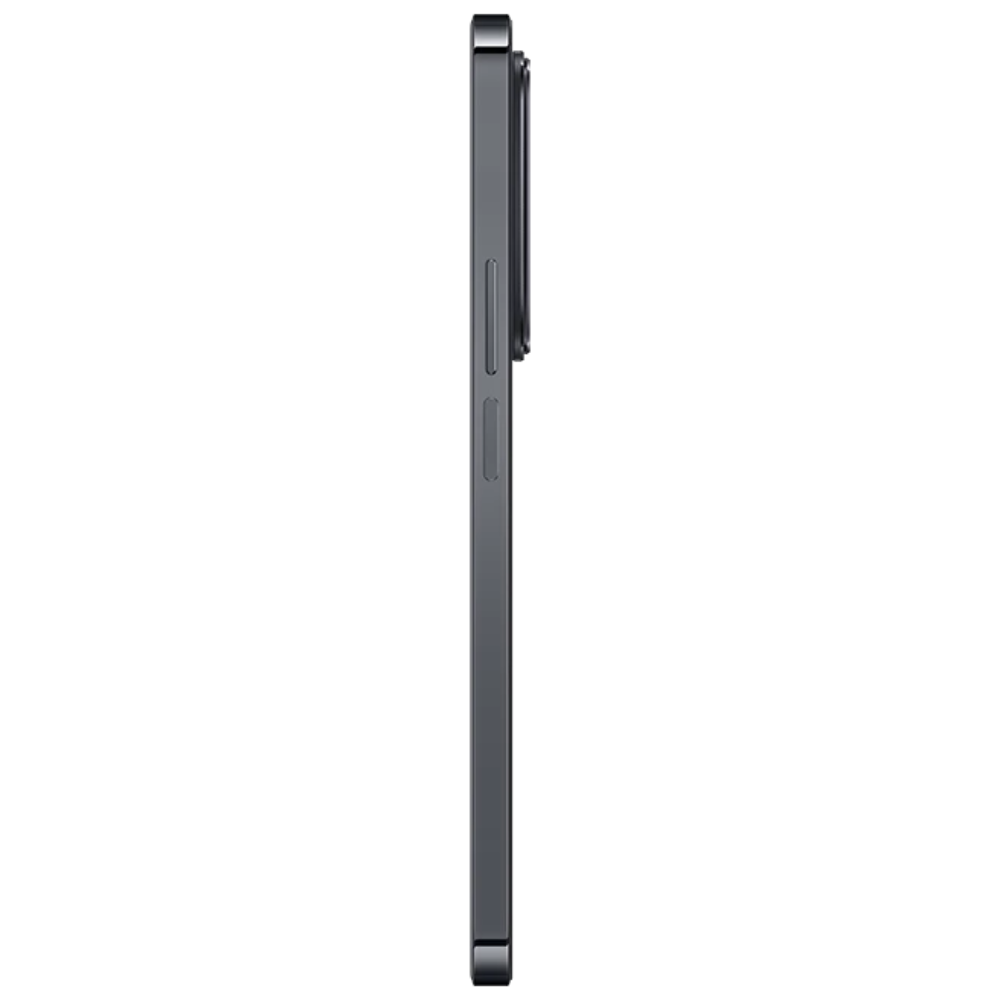 Side view of a smartphone on a white background