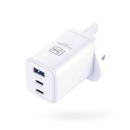 3MK 65W Wall Charger USB-C and  USB-A 65W