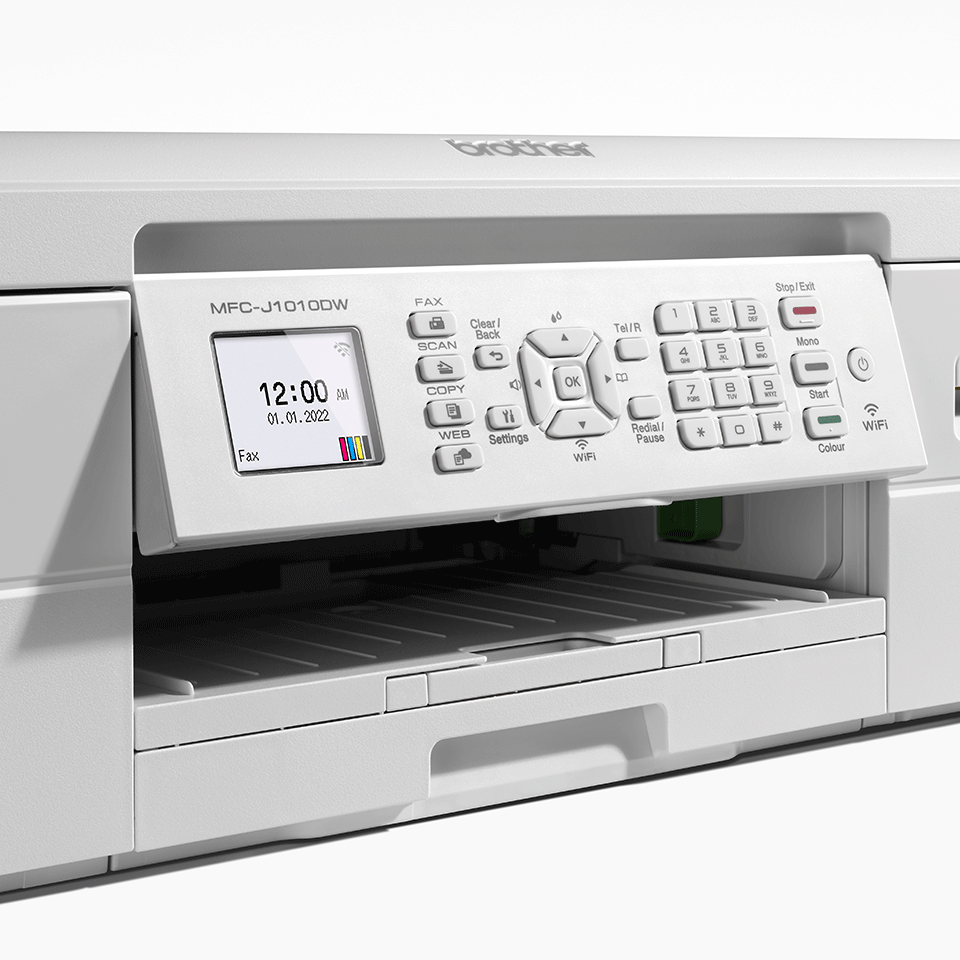 Brother MFC-J1010DW wireless colour printer front view