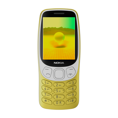 Nokia 3210 4G 64GB Mobile Featurephone. (2024) Unlocked in Y2K Yellow