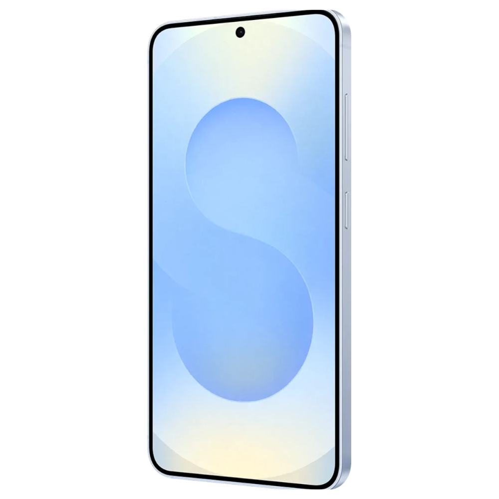 Smartphone with a gradient design on a white background