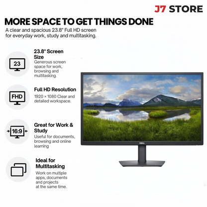 Dell E2423HN 23.8" FHD VA Monitor HDMI VGA Black