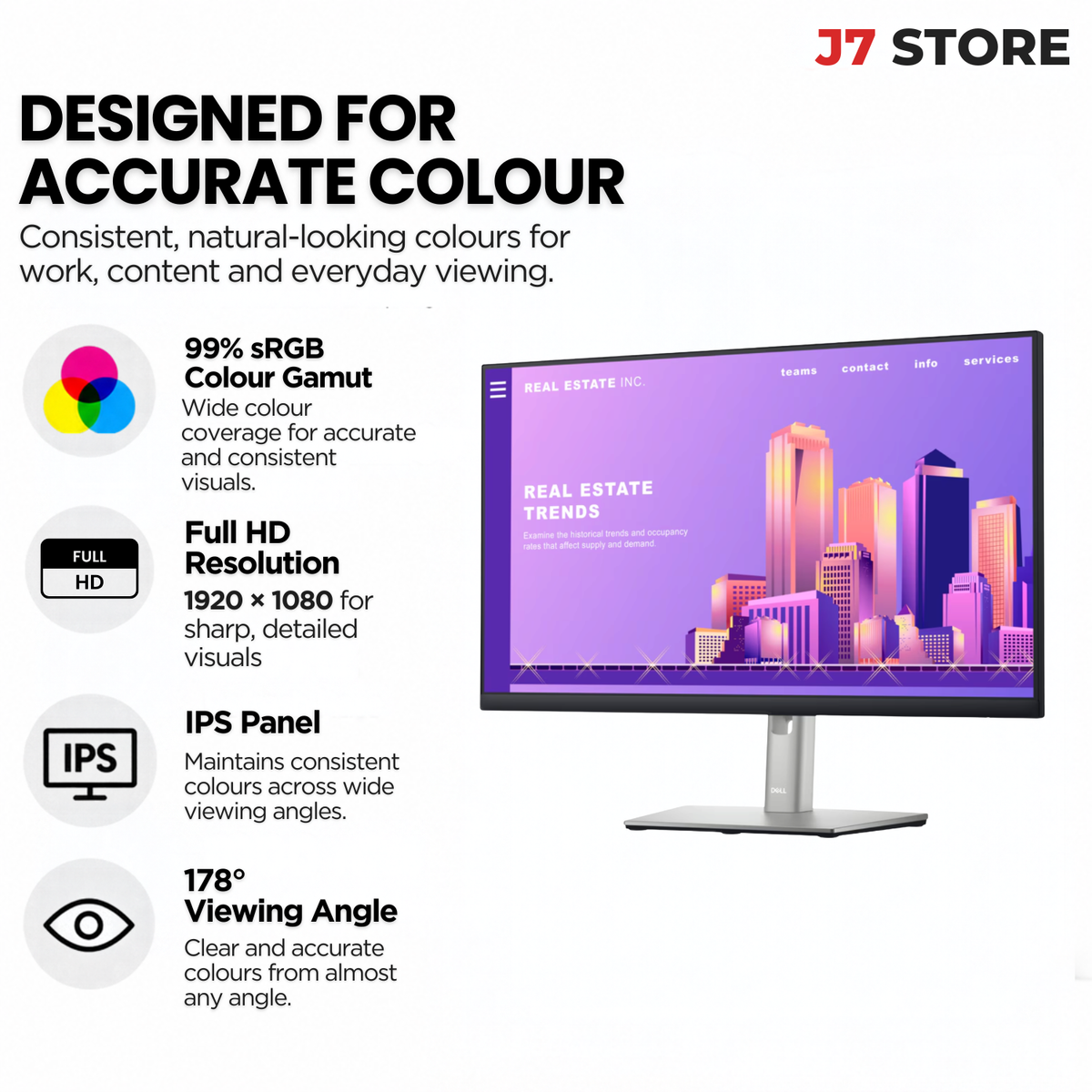 Dell P2422h 24 Ips Fhd Monitor Hdmi Vga Displayport 4x Usb