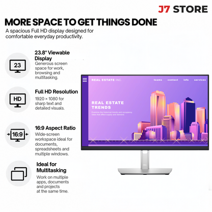 Dell P2422h 24 Ips Fhd Monitor Hdmi Vga Displayport 4x Usb