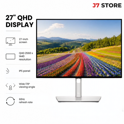 Dell UltraSharp 27 QHD Monitor U2722D Black Silver
