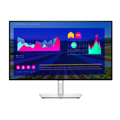 Dell UltraSharp 27 QHD Monitor U2722D Black Silver 
