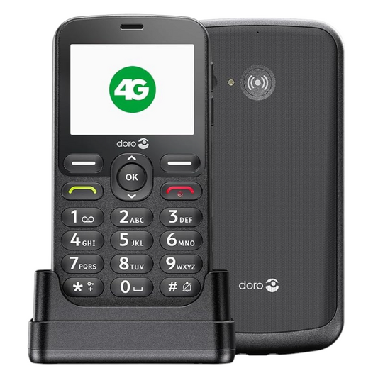 Doro 1880 4g Single Sim Basic Phone With Large Buttons Black