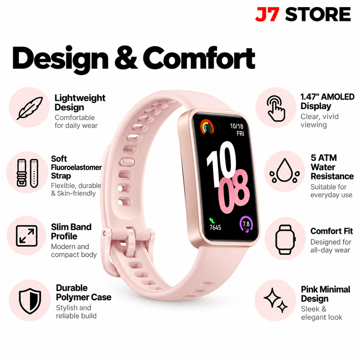 Huawei Band 10 Fitness Tracker Smart Band Black
