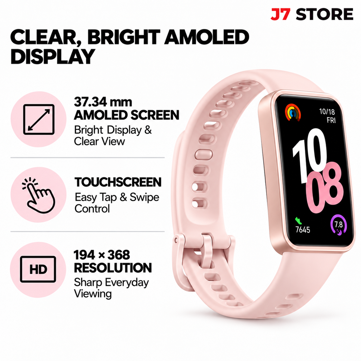 Huawei Band 10 Fitness Tracker Smart Band Black