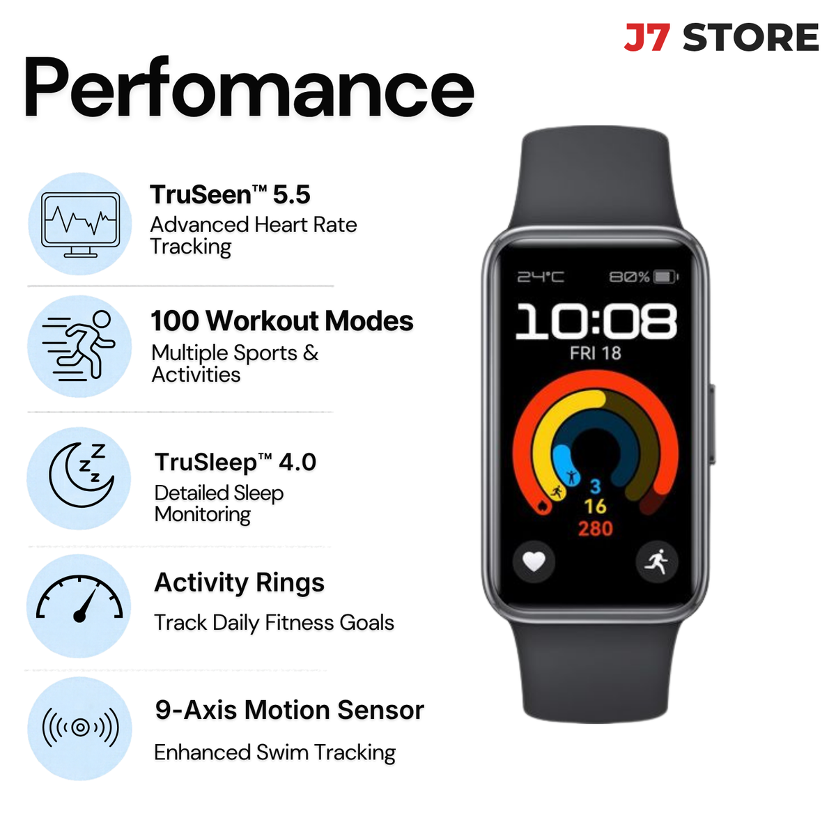 Huawei Band 9 Fitness Tracker Smart Band Black