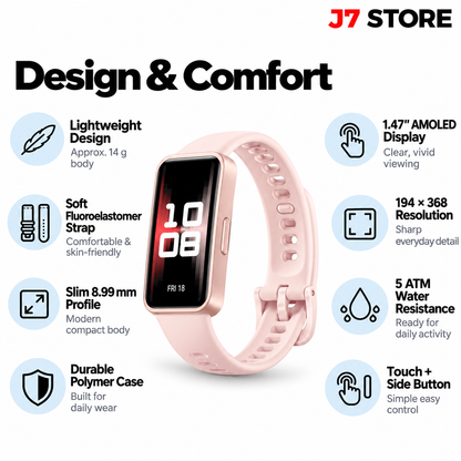 Huawei Band 9 Fitness Tracker Smart Band Pink