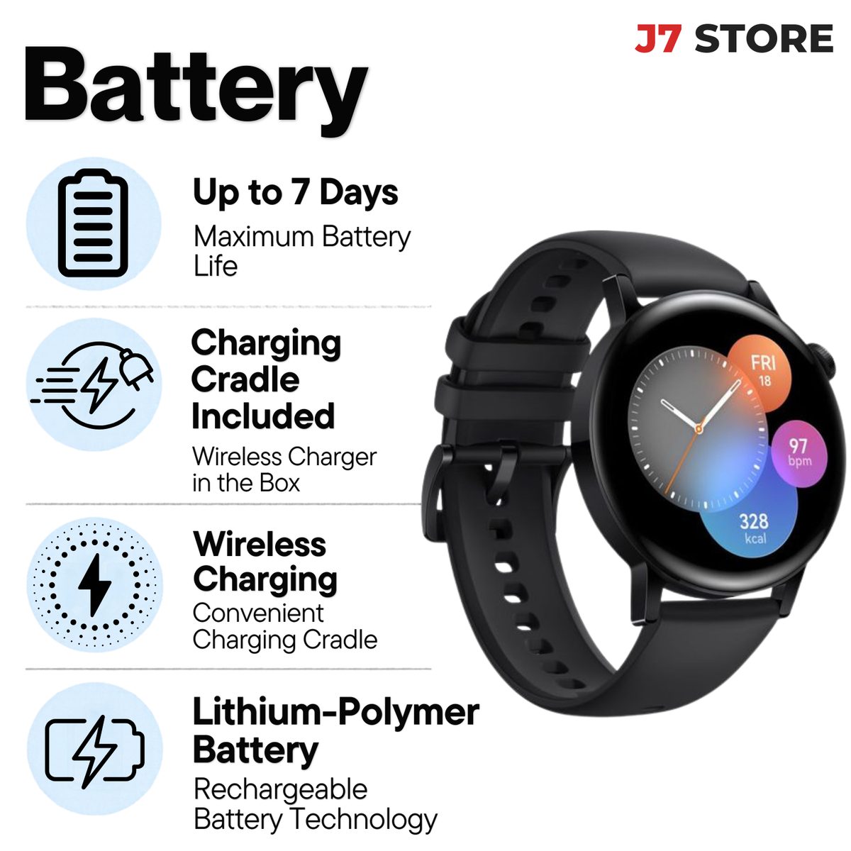 Huawei Smartwatch GT 3 Black 42mm