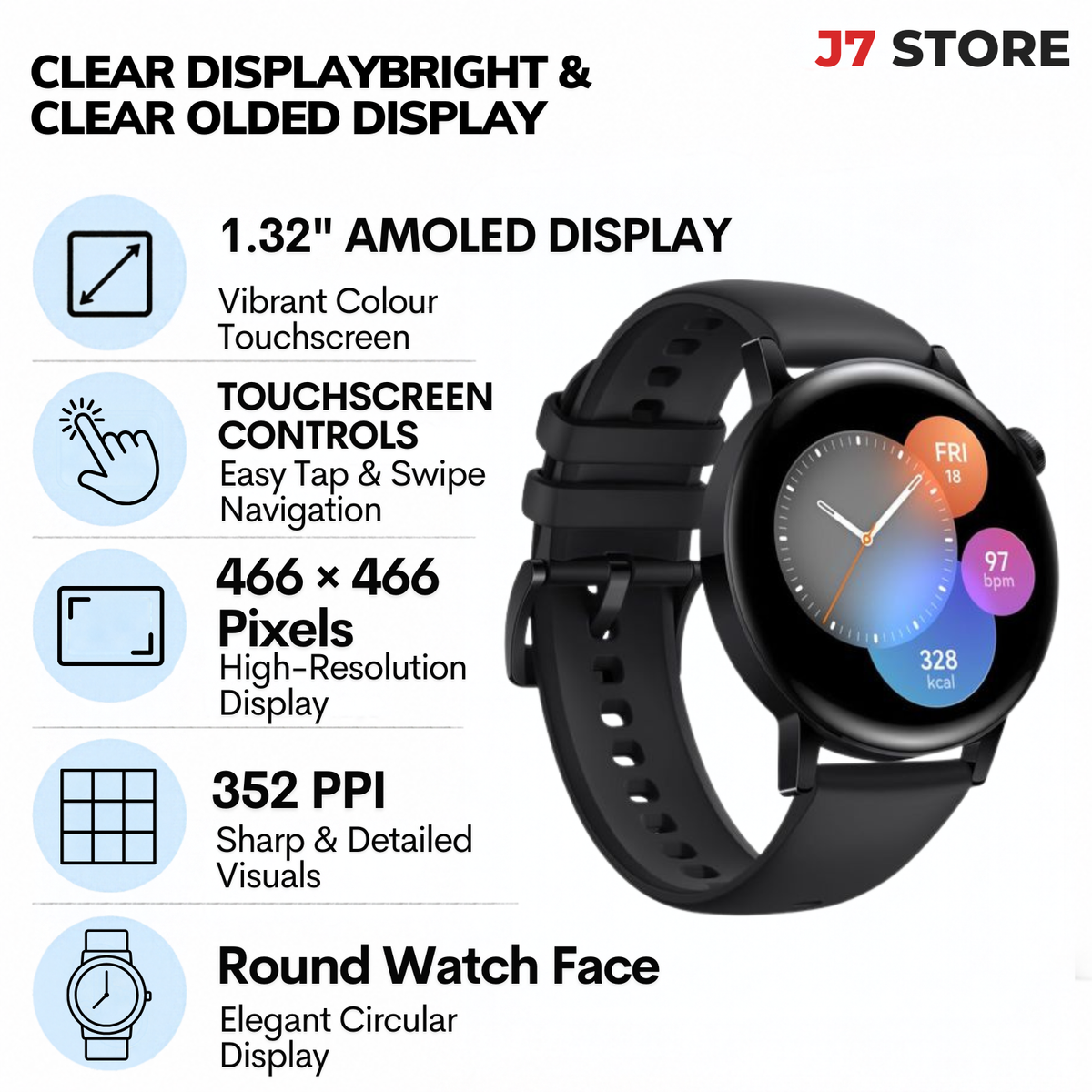 Huawei Smartwatch GT 3 Black 42mm