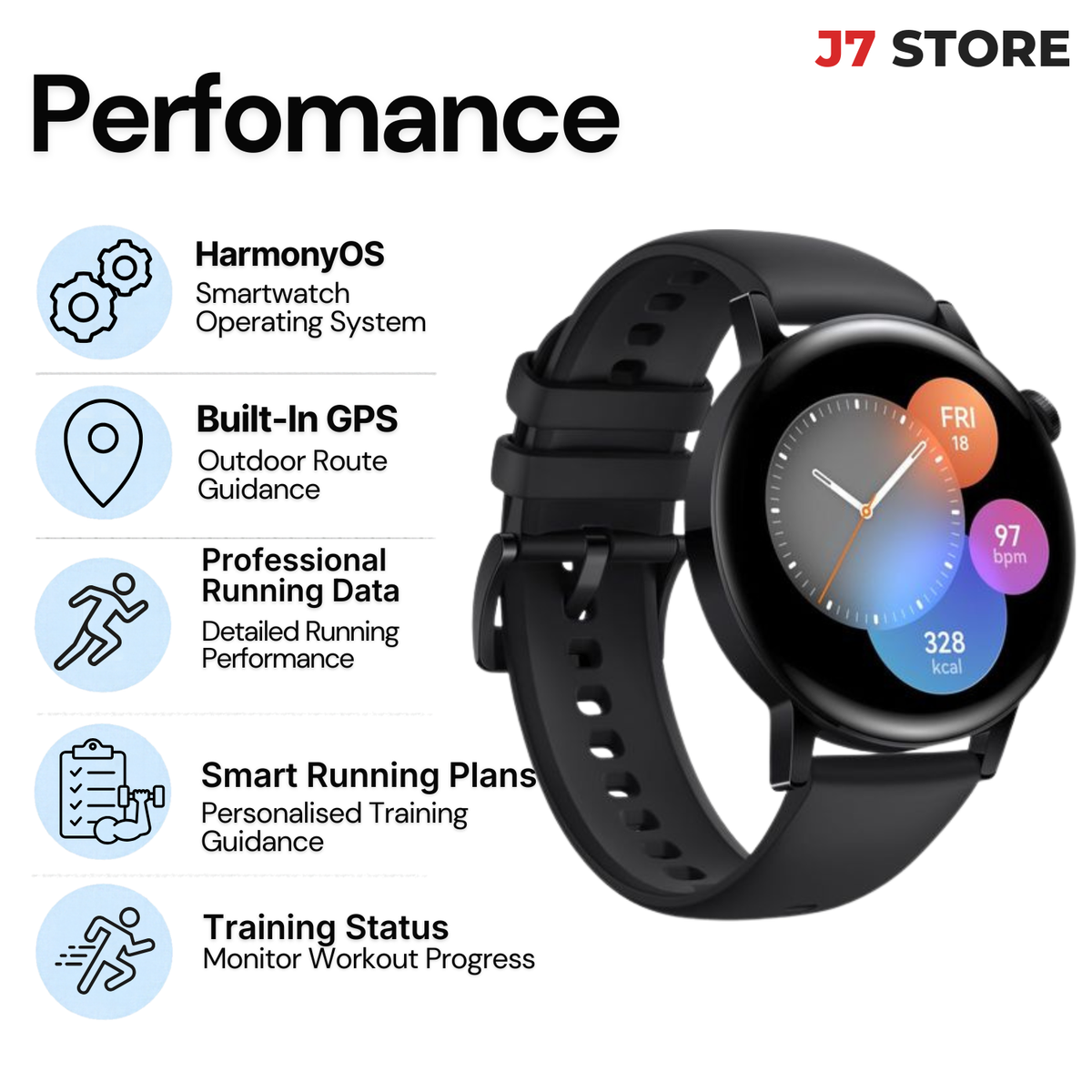 Huawei Smartwatch GT 3 Black 42mm